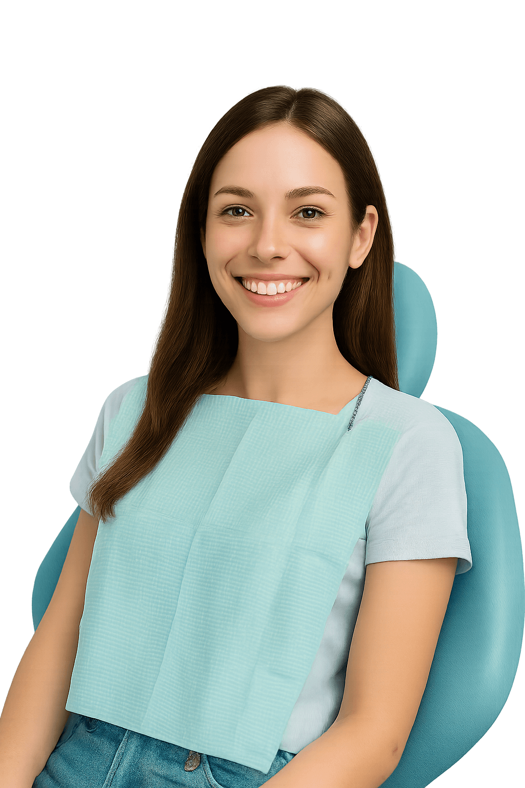 Imagem de mulher sorrindo